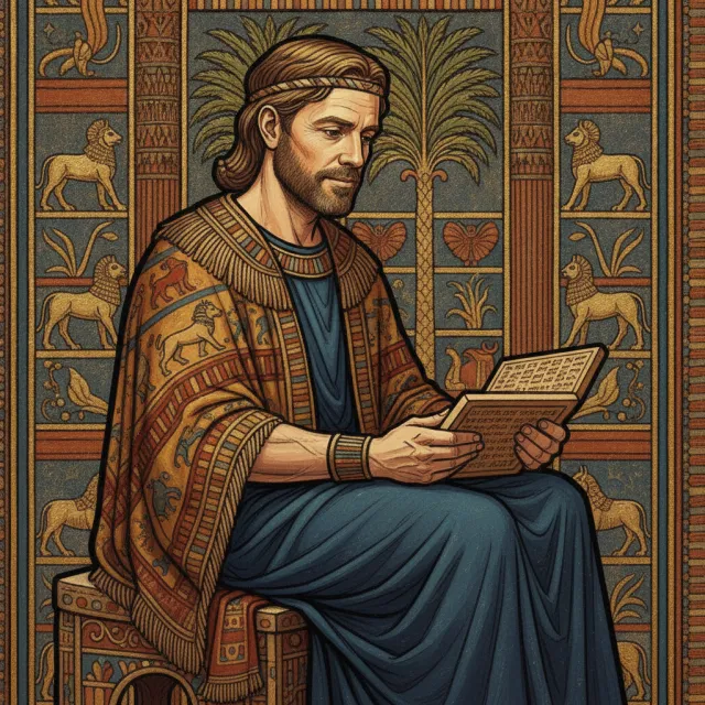 A scribe reading in the Babylonian world